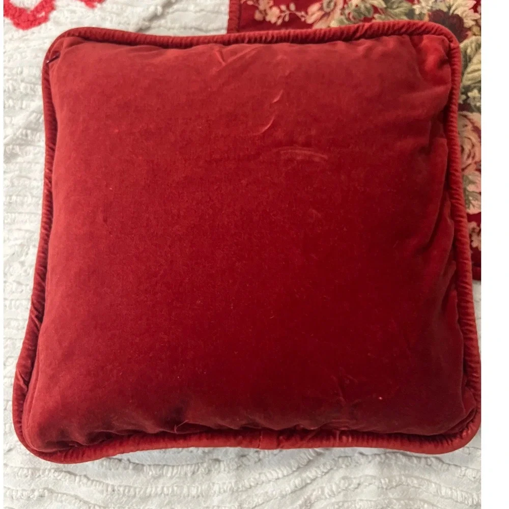 Waverly‎ English Cottage Shabby Chic Cotton tapestry/Velvet Pillow Cover